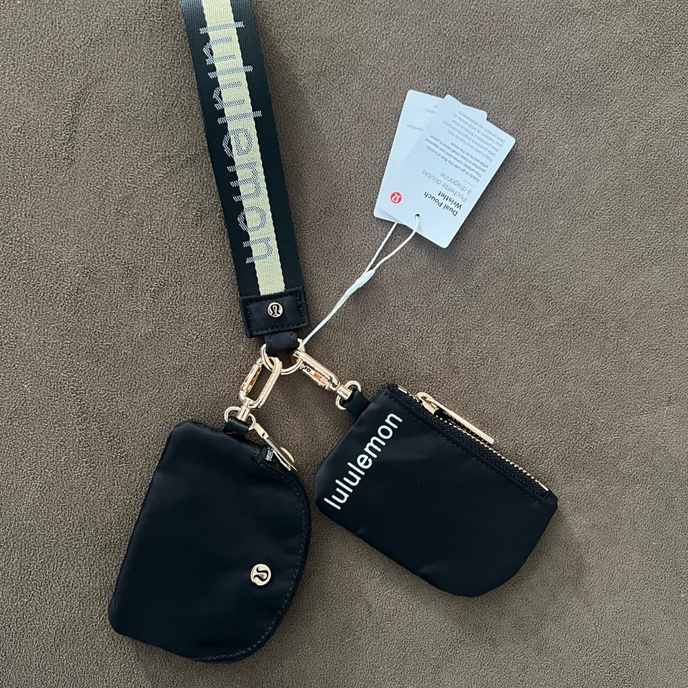 lululemon athletica dual pouch wristlet